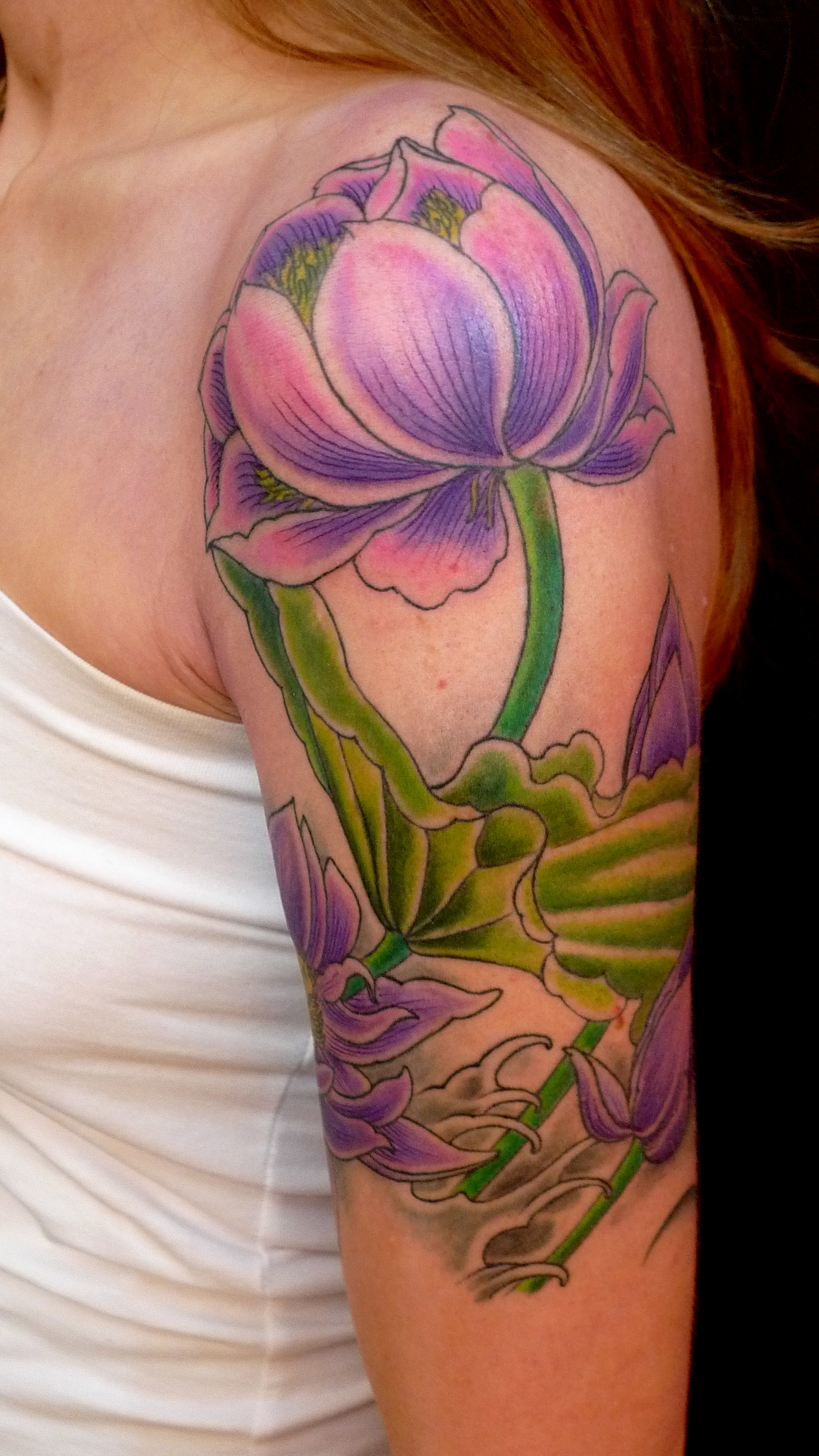 lotus flowers Tattooing and